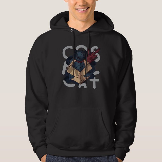 Kosmische Katze Hoodie (Vorderseite)