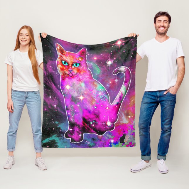 Kosmische Katze Iota Fleecedecke (Beispiel)