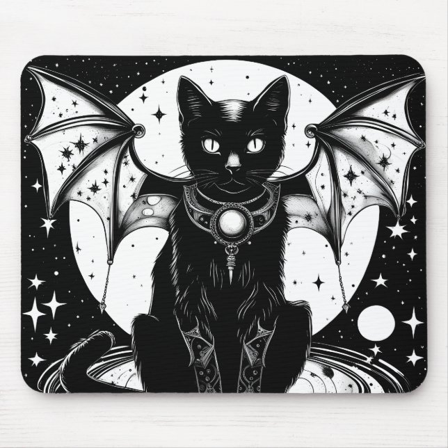Kosmische Katze - Katze I Mousepad (Vorne)