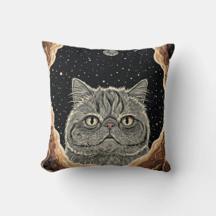 Kosmische Katze Kissen