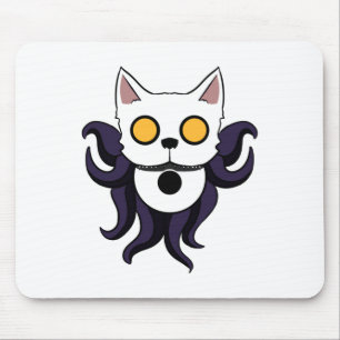 Kosmische Katze mit hohlen Augen Mousepad