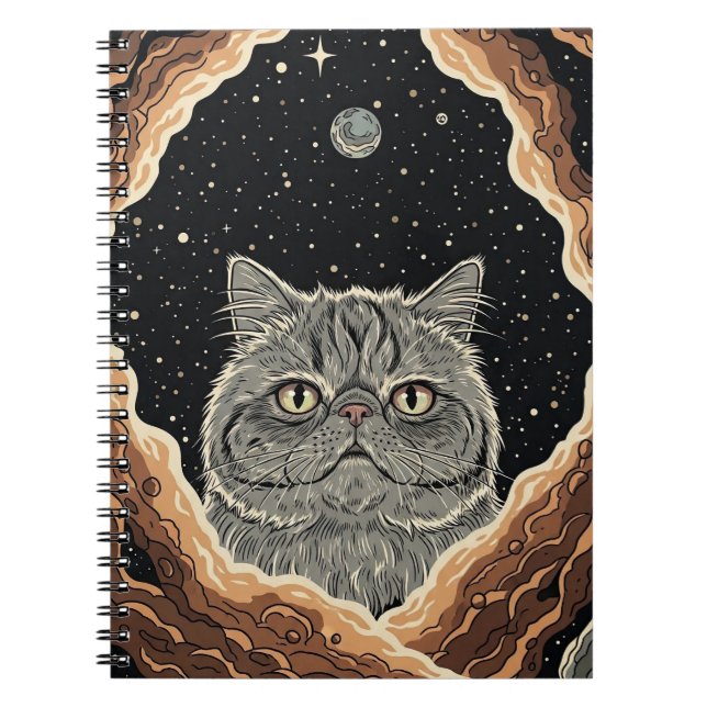 Kosmische Katze Notizblock (Vorderseite)