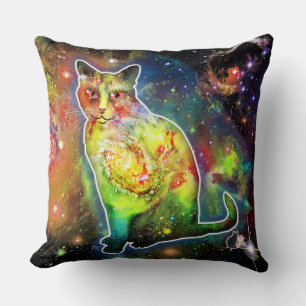 Kosmische Katze Omicron Kissen
