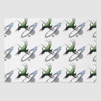 Kosmische Katze Snowflake Seidenpapier