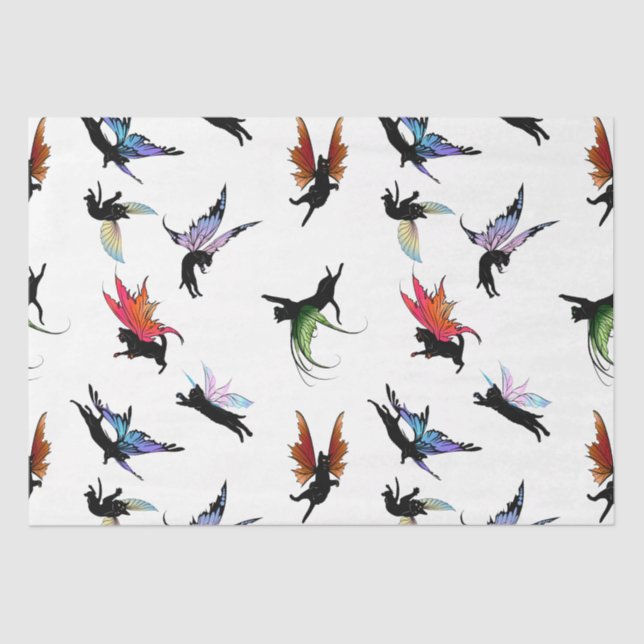 Kosmische Katzen Seidenpapier (Vorderseite)