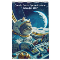 Kosmische Katzen - Weltraum-Explorer-Kalender