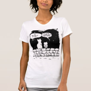 Kosmische Katzenperspektive Lustige Katzenkunst T-Shirt