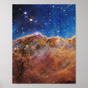 Kosmische Klippen — Carina-Nebel, James-Webb-Weltr Poster