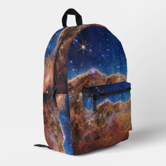 Kosmische Klippen Carina-Nebel Weltraum Webb-Teles Bedruckter Rucksack