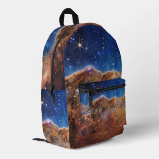 Kosmische Klippen Carina-Nebel Weltraum Webb-Teles Bedruckter Rucksack