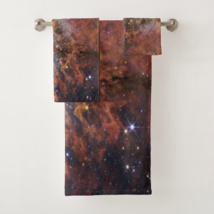 Kosmische Klippen Carina Nebula Weltraum-Webkop Te Badhandtuch Set