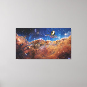 Kosmische Klippen Carina Nebula Weltraum-Webkop Te Leinwanddruck