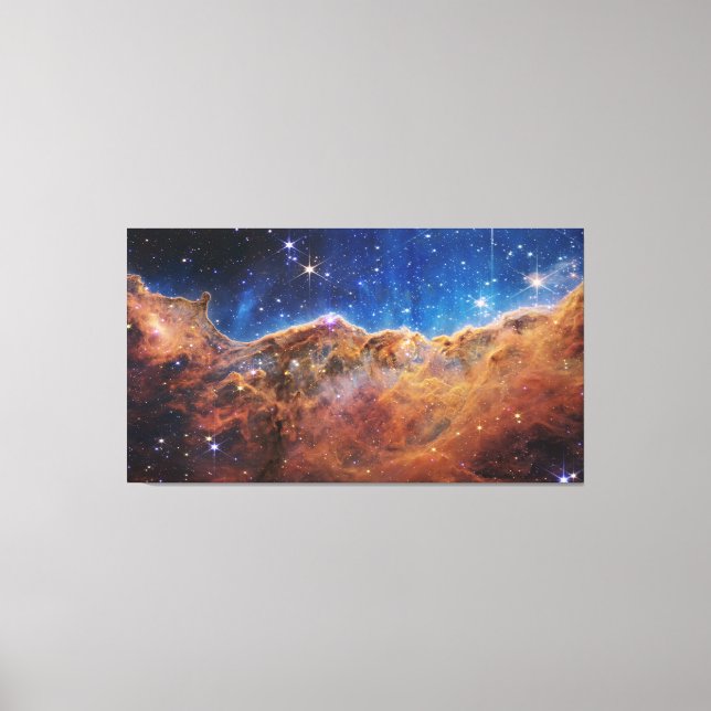 Kosmische Klippen Carina Nebula Weltraum-Webkop Te Leinwanddruck (Vorderseite)