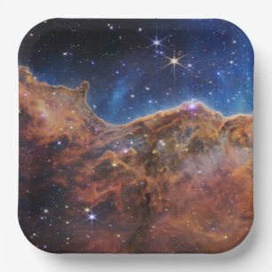 Kosmische Klippen Carina Nebula Weltraum-Webkop Te Pappteller