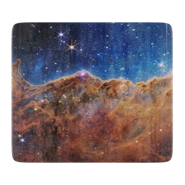 Kosmische Klippen Carina Nebula Weltraum-Webkop Te Schneidebrett (Vorderseite)