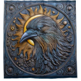 Kosmische Krähen 01 Duschvorhang