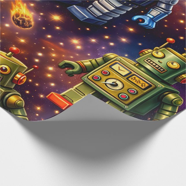 Kosmische Kunst Erforschung Geschenkpapier (Ecke)