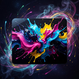 Kosmische Kunst Farbige Urknall-Explosion Mousepad