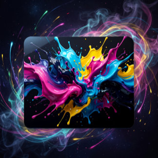 Kosmische Kunst Farbige Urknall-Explosion Mousepad