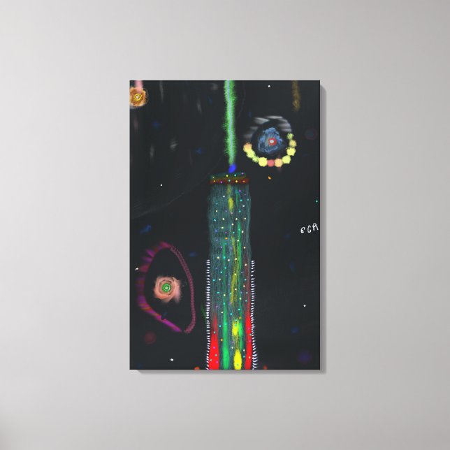 Kosmische Kunst Leinwanddruck (Vorderseite)
