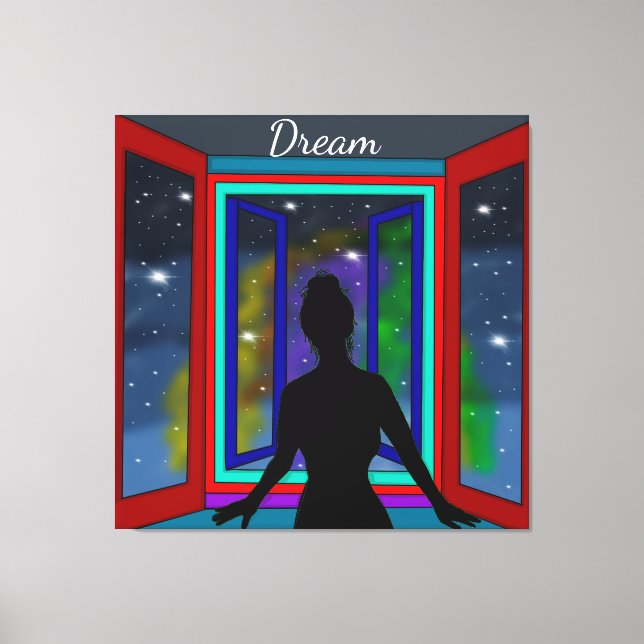 Kosmische Kunst Leinwanddruck (Vorderseite)