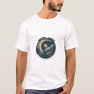 Kosmische Kurven: Schwerkraftverstärkendes T-Shirt