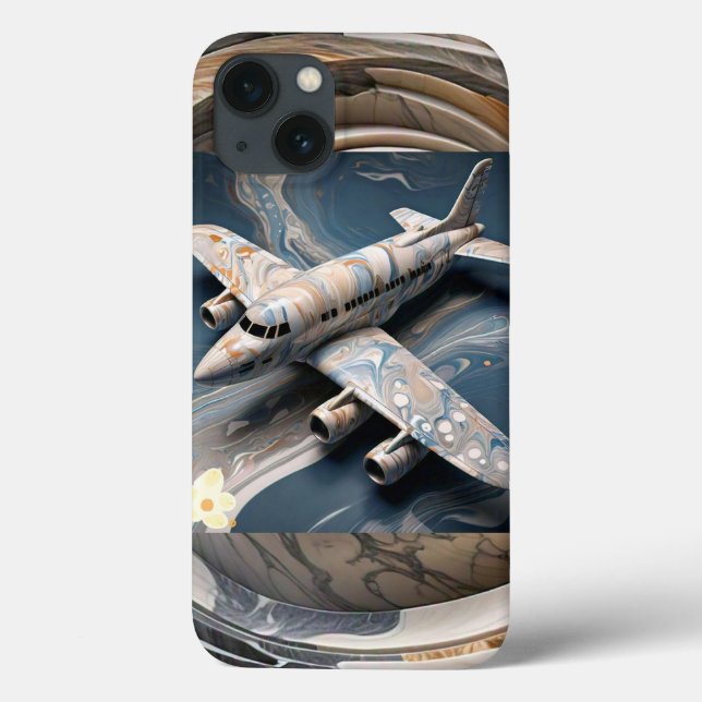 "Kosmische Leinwand: Der MarmorAviator" Case-Mate iPhone Hülle (Rückseite)