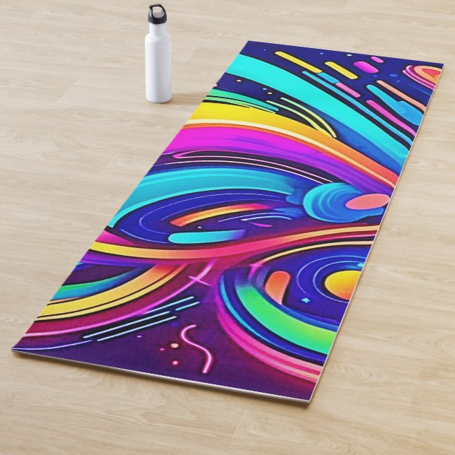 Kosmische Leinwand: Ein FarbUniversum Yogamatte (Beispiel)