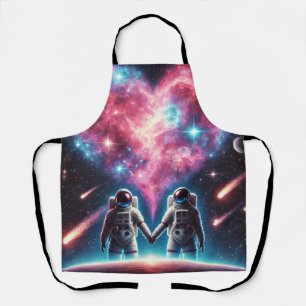 Kosmische Liebe Astronaut-Schürze - All-over-Print Schürze
