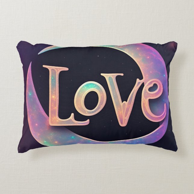 Kosmische Liebe Dekokissen (Vorderseite)