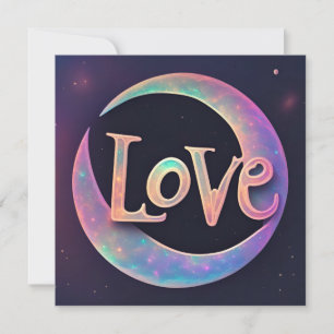 Kosmische Liebe Feiertagskarte