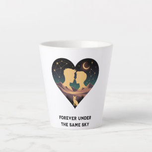 Kosmische Liebe Geschichte Herz mit Liebe und Fox  Milchtasse