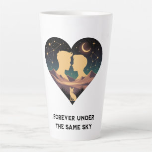 Kosmische Liebe Geschichte Herz mit Liebe und Fox  Milchtasse