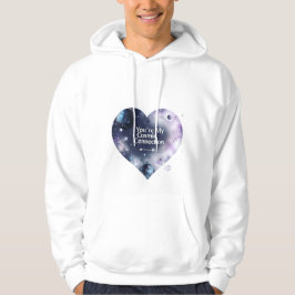 Kosmische Liebe Männergedecktes Sweatshirt