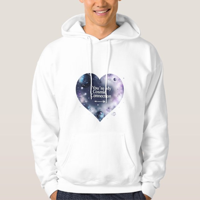 Kosmische Liebe Männergedecktes Sweatshirt (Vorderseite)
