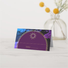 Kosmische Lila Arche Astrologische Galaxie Platzka Platzkarte