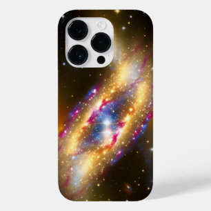 Kosmische Lila blaue Sterne explodieren in der Nac Case-Mate iPhone 14 Pro Hülle