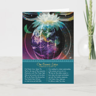 Kosmische Lotus-Karte Karte