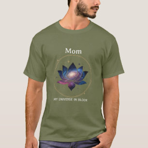 Kosmische Lotusblumen-Mutter-Blüte T-Shirt