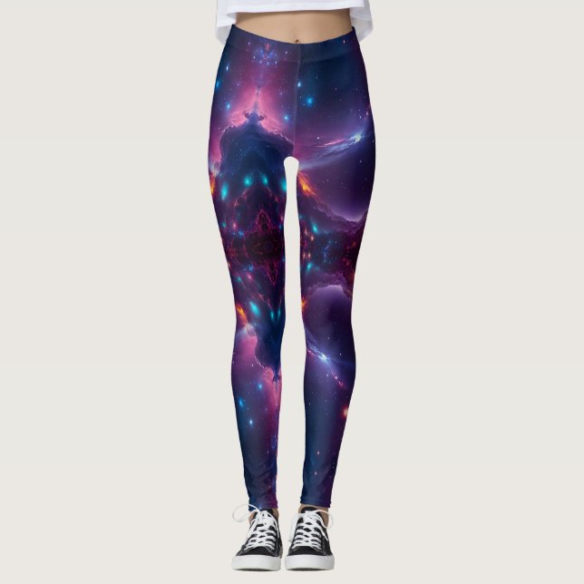 Kosmische Majestät Leggings (Vorderseite)