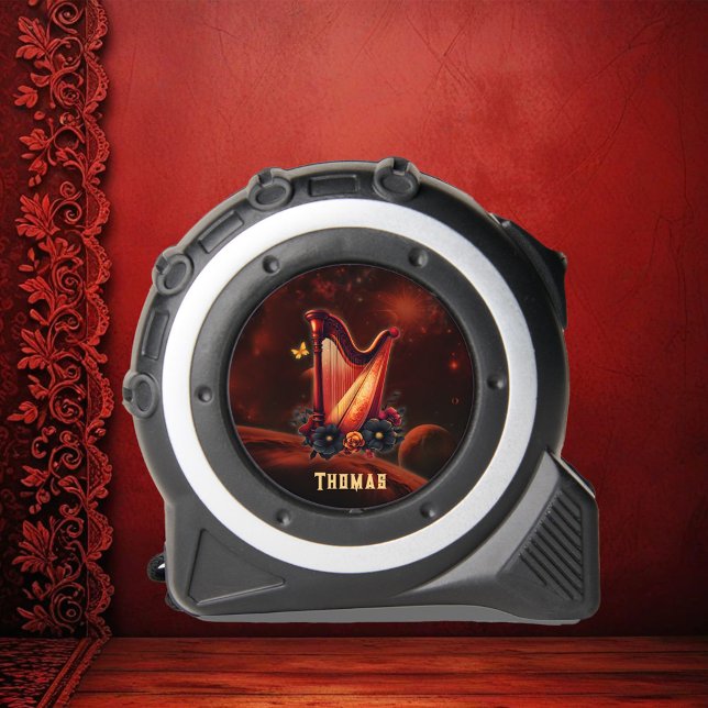 Kosmische Melodie, die Magie der Harfe. Maßband (Von Creator hochgeladen)