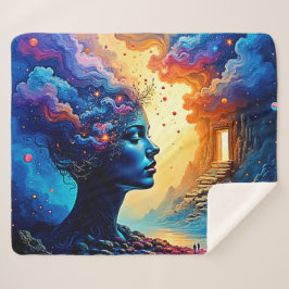 Kosmische Mindscape Art Sherpadecke