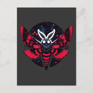 Kosmische Moth - Art Folklore Mothman Postkarte