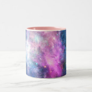 Kosmische Nebel-Kunst, Galaxien-Farben für Weltrau Zweifarbige Tasse