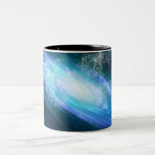 Kosmische Nebel-Kunst, Galaxien-Farben für Weltrau Zweifarbige Tasse