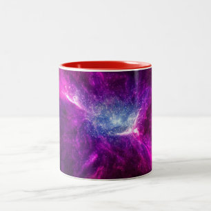 Kosmische Nebel-Kunst, Galaxien-Farben für Weltrau Zweifarbige Tasse
