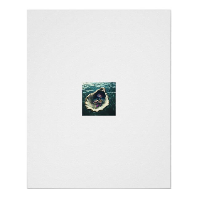 Kosmische Nebel Nautilus-Schale Poster (Vorderseite)
