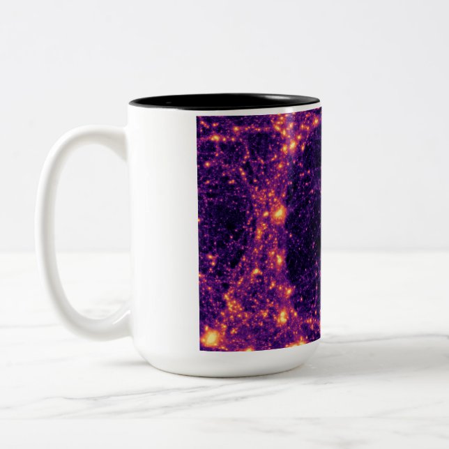 Kosmische Netz Zweifarbige Tasse (Links)