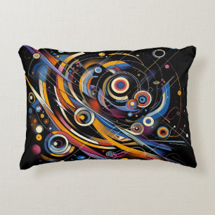 Kosmische Orbit Geometrie - Abstrakte Kreise- und  Dekokissen