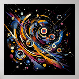 Kosmische Orbit Geometrie - Abstrakte Kreise- und  Poster